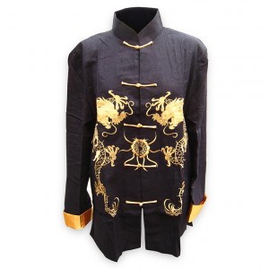 veste asiatique motif dragon